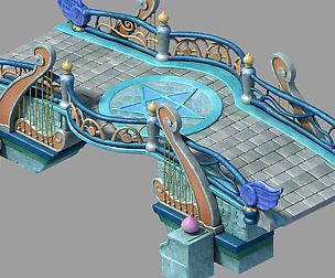 Disney main city - Stone Bridge 03