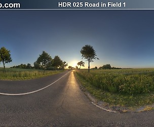HDRI Hub 025 Road in Field 1