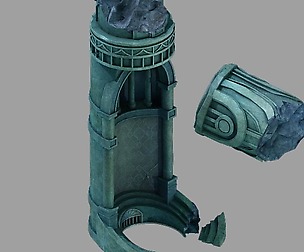 Underground Palace - Earth Palace Broken Column 01