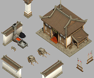 Han Dynasty - Architecture - Barracks