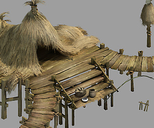 Building - Underwater Thatched Cottage