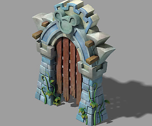 Cartoon - City - City Gate 03