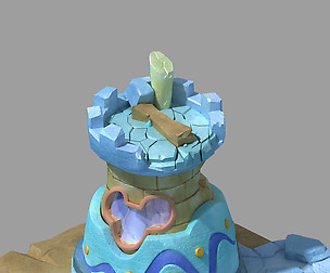 Cartoon Building - Experience Tower Damage 02