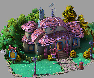 Cartoon - Minnie Cabin 02