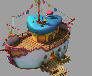 Cartoon - Donald Duck Cottage 01