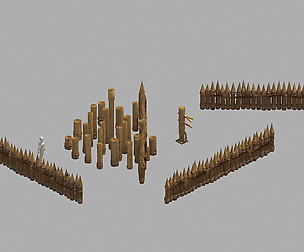 Wood Pile - Fence 03