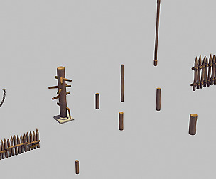Wood Pile - Wooden Pile - Fence