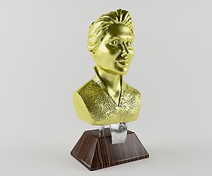 Faceman statue-41