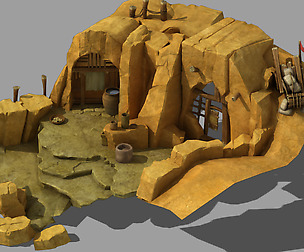 Mountain building - cave dwelling