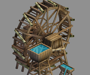 Yamano - Seaside - Waterwheel 01