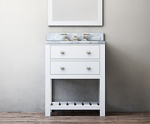 RH Hutton powder room washstand