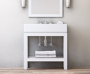 RH HUTTON SINGLE CONSOLE WASHSTAND