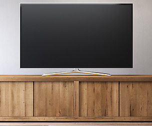 RECLAIMED RUSSIAN OAK PANEL MEDIA CONSOLE