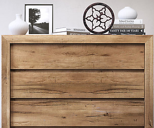 RECLAIMED RUSSIAN OAK 4-DRAWER DRESSER