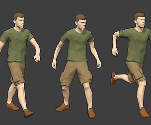 Rigged Lowpoly Male Character - Luke