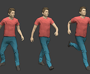 Rigged Lowpoly Male Character - Tim
