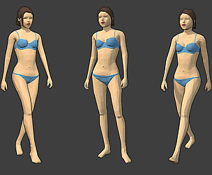 Rigged Lowpoly Female Character - Caren