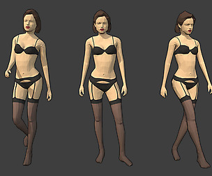 Rigged Lowpoly Female Character - Jane