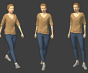 Rigged Lowpoly Female Character - Victoria