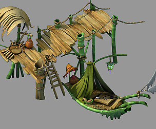 Forgetful forest - boat - pier