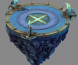 Moon City - Round Platform 01