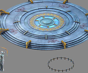 Moon City - Round Platform 04