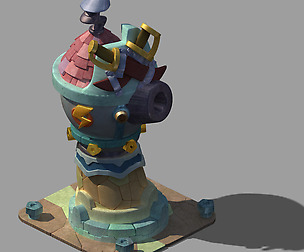 Combat tower normal state