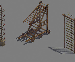 Siege weapons - knife ladder - ladder truck