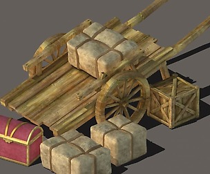 Ancient Transport Tool - Wooden Cart