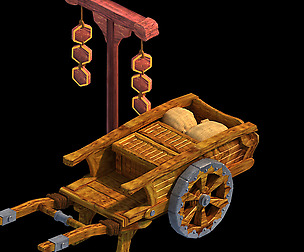 Traffic - Wooden Pushcart