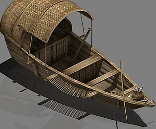 Traffic - Small wooden boat 02