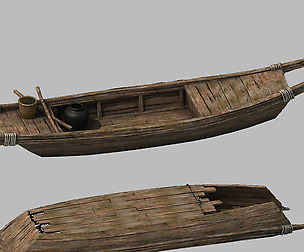 Traffic - Small wooden boat 03