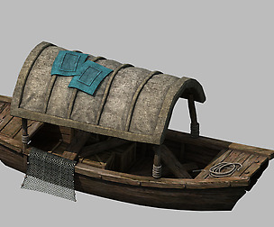 Traffic - Small wooden boat 07