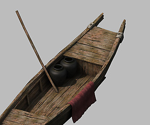 Traffic - Small wooden boat 08