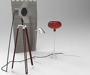 set of lamps
