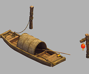 Ancient China - Transportation - Boat 03
