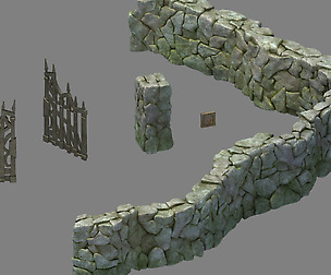 Newman Village Farm - Stone Wall 03