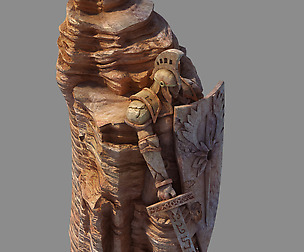 Blood Festival Canyon - Entrance Statue 02