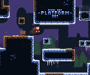 Pixel Art Platform Set