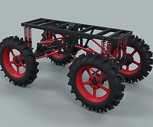 Chassis of Hill and Hole truck
