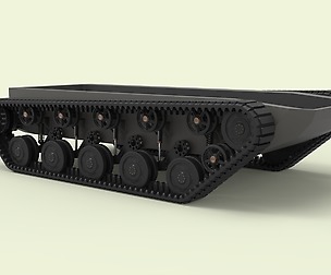 Rubber track chassis
