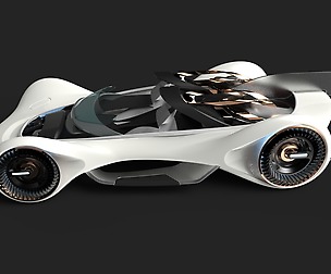 GT futuristic Concept Car.