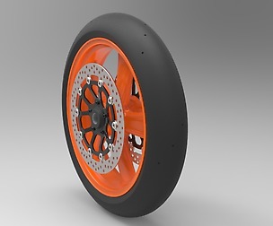 Front wheel from Top fuel bike