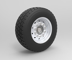 Front wheel from truck