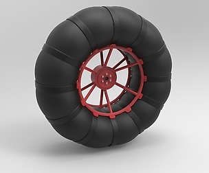 Low-pressure wheel