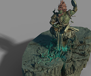 Town Magic Cave - Stone Sculpture 02