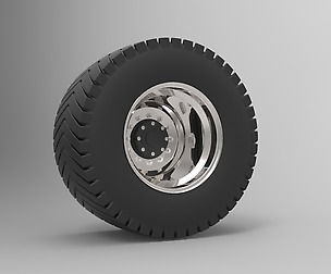 Rear wheel from Pulling tractor