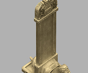 Decoration - Turtle Stone Monument 06
