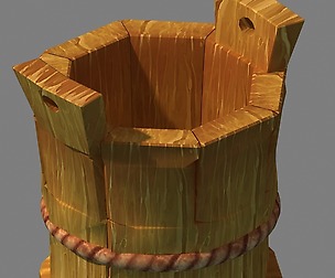 City - wooden barrel