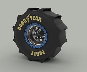 Wheel for mud drag racing